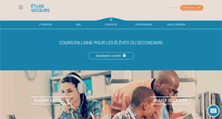 Desktop Screenshot of etudesecours.com